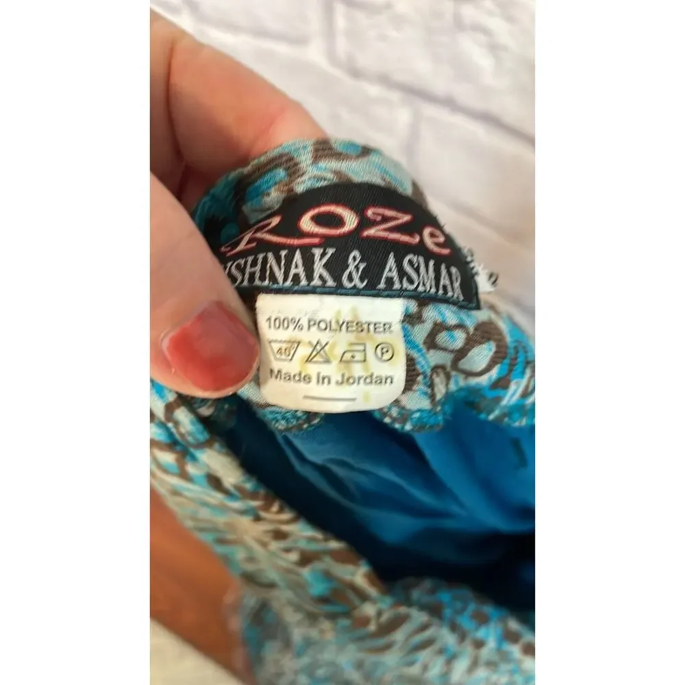 Vintage Animal Print Tiered Maxi Skirt